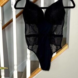 Victoria's Secret Black Lace Chemise